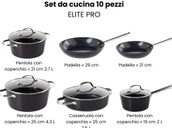 Discount Beliani ELITE PRO Nero Argento Nero