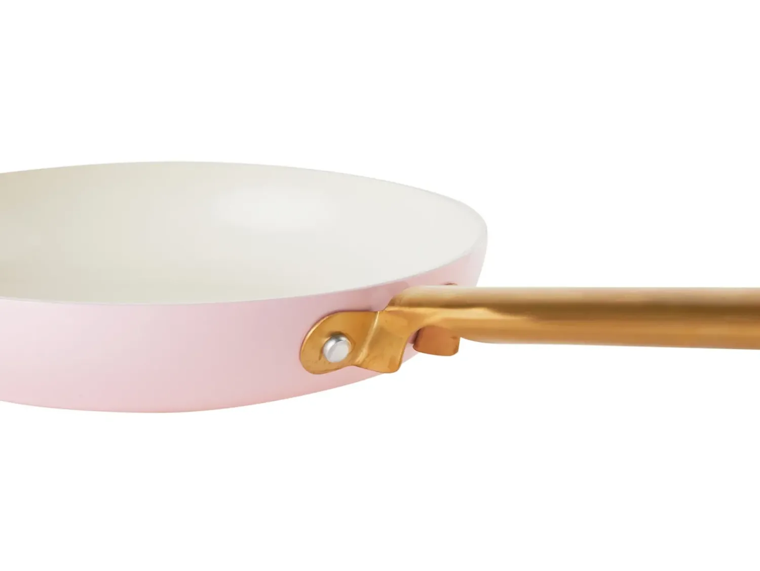 Clearance Beliani Set di 7 padelle ELITE PRO Rosa pastello Bianco Oro Rosa