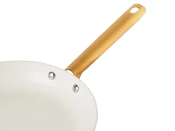 Clearance Beliani Set di 7 padelle ELITE PRO Rosa pastello Bianco Oro Rosa