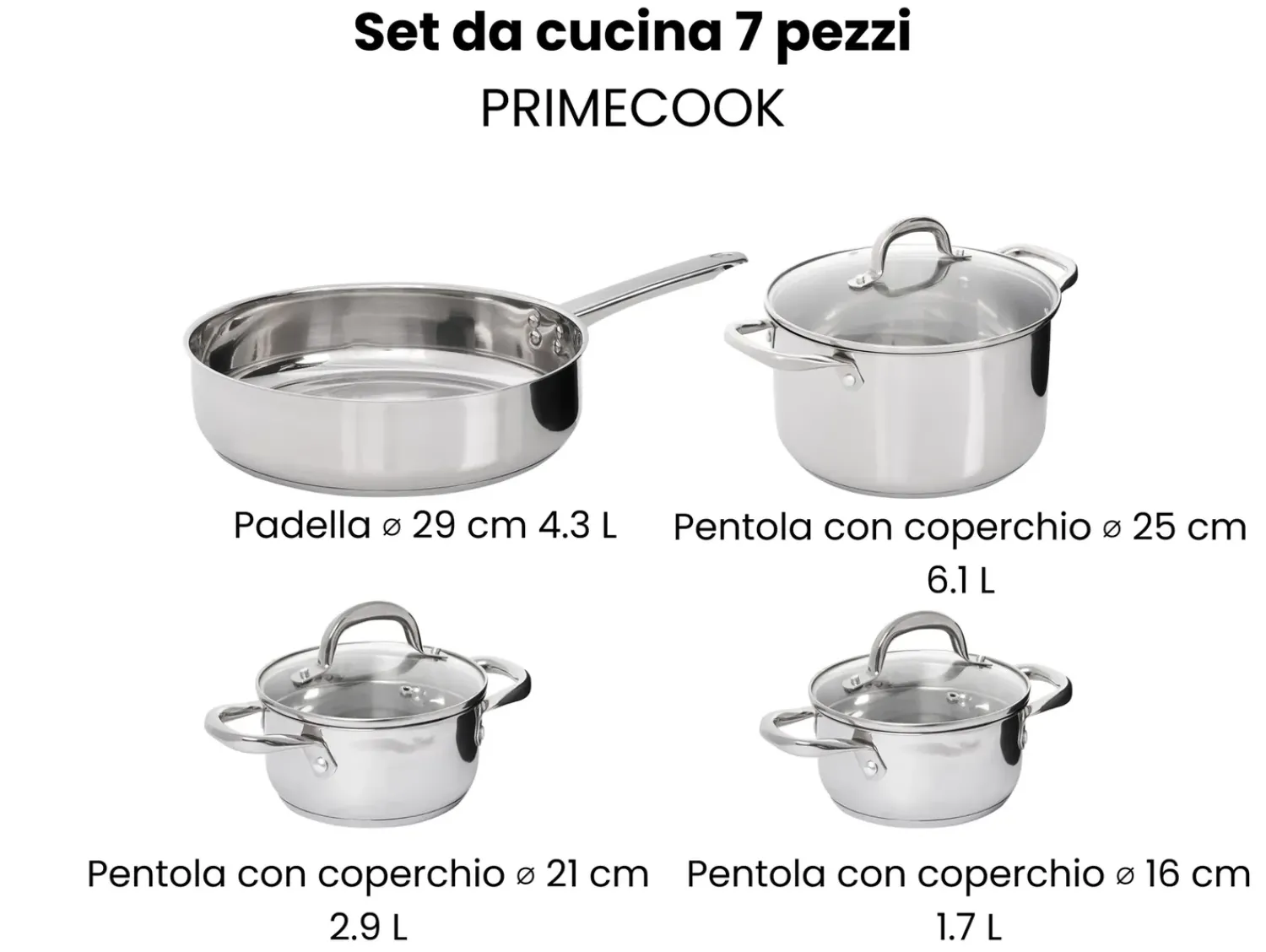 Sale Beliani PRIMECOOK Acciaio inox Argento