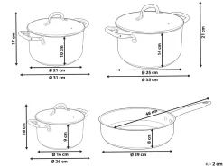 Sale Beliani PRIMECOOK Acciaio inox Argento