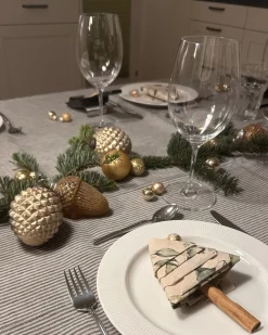 Best Beliani Set di 6 palline decorative AMBRE Vetro Oro Argento Oro