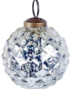 Online Beliani Set di 6 palline decorative ARGENTIN Vetro Argento