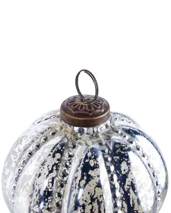 Online Beliani Set di 6 palline decorative ARGENTIN Vetro Argento
