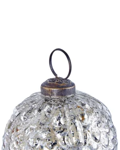 Online Beliani Set di 6 palline decorative ARGENTIN Vetro Argento