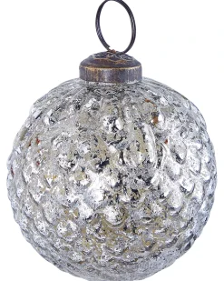 Online Beliani Set di 6 palline decorative ARGENTIN Vetro Argento