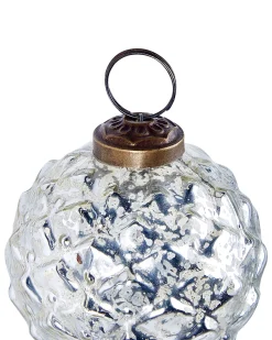 Online Beliani Set di 6 palline decorative ARGENTIN Vetro Argento