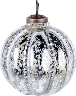 Online Beliani Set di 6 palline decorative ARGENTIN Vetro Argento