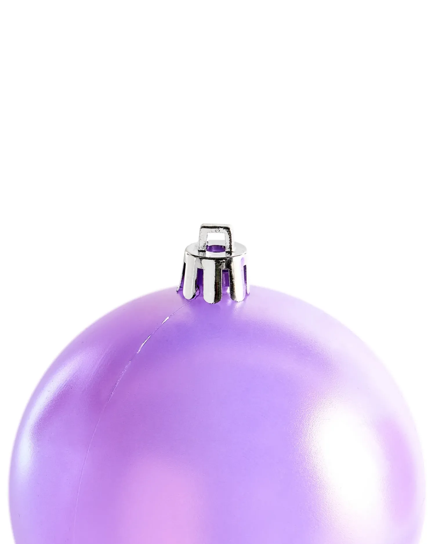 Best Beliani Set di 24 palline decorative ASNEN Viola Viola Argento