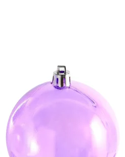 Best Beliani Set di 24 palline decorative ASNEN Viola Viola Argento