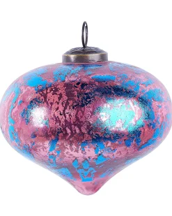 Online Beliani Set di 6 palline decorative ASTRALE Vetro Rosa Blu Rosa