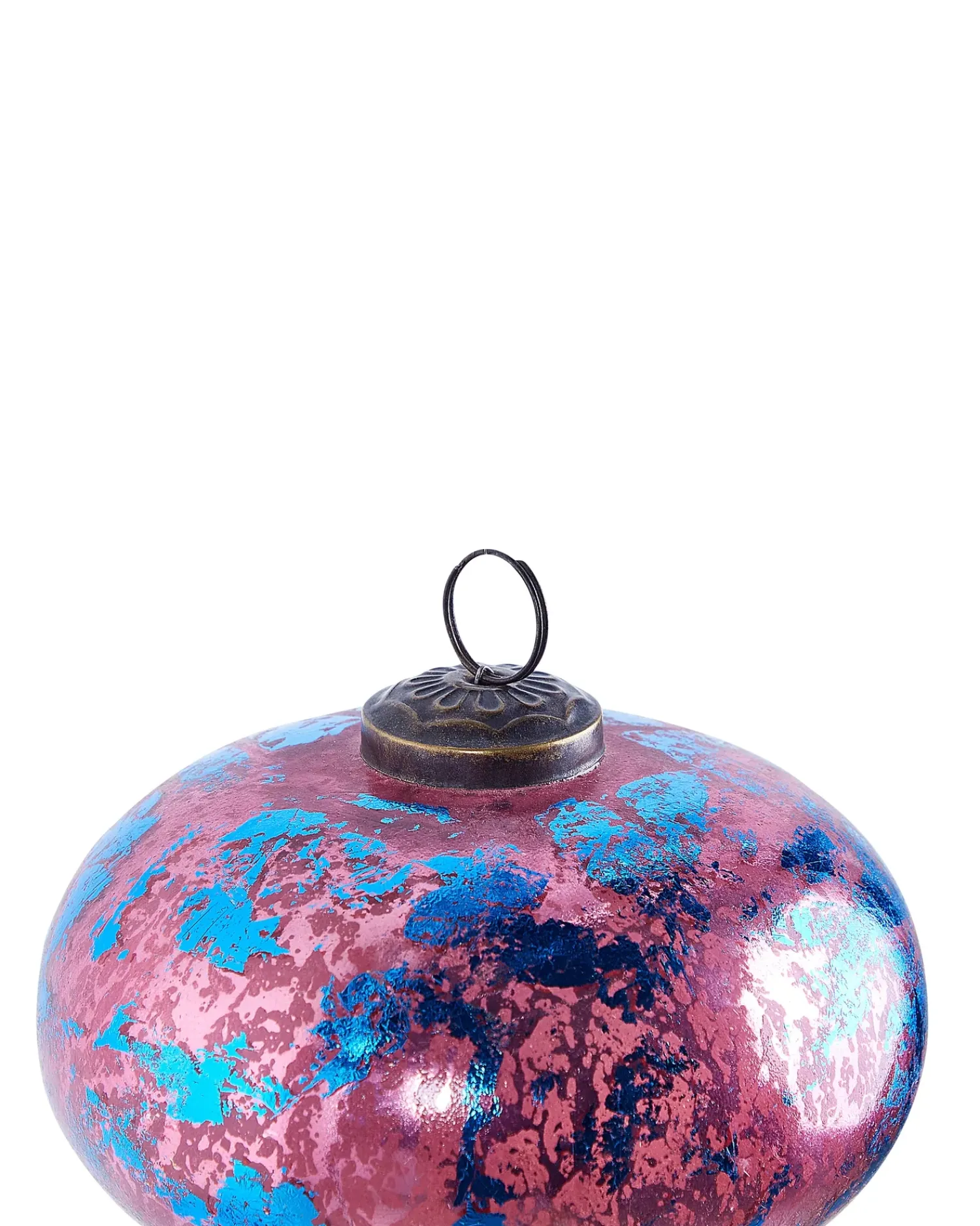 Online Beliani Set di 6 palline decorative ASTRALE Vetro Rosa Blu Rosa