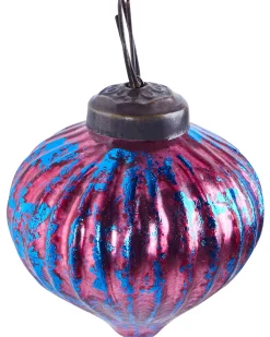 Online Beliani Set di 6 palline decorative ASTRALE Vetro Rosa Blu Rosa