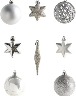 Online Beliani Set di 102 palline decorative BANDAK Argento