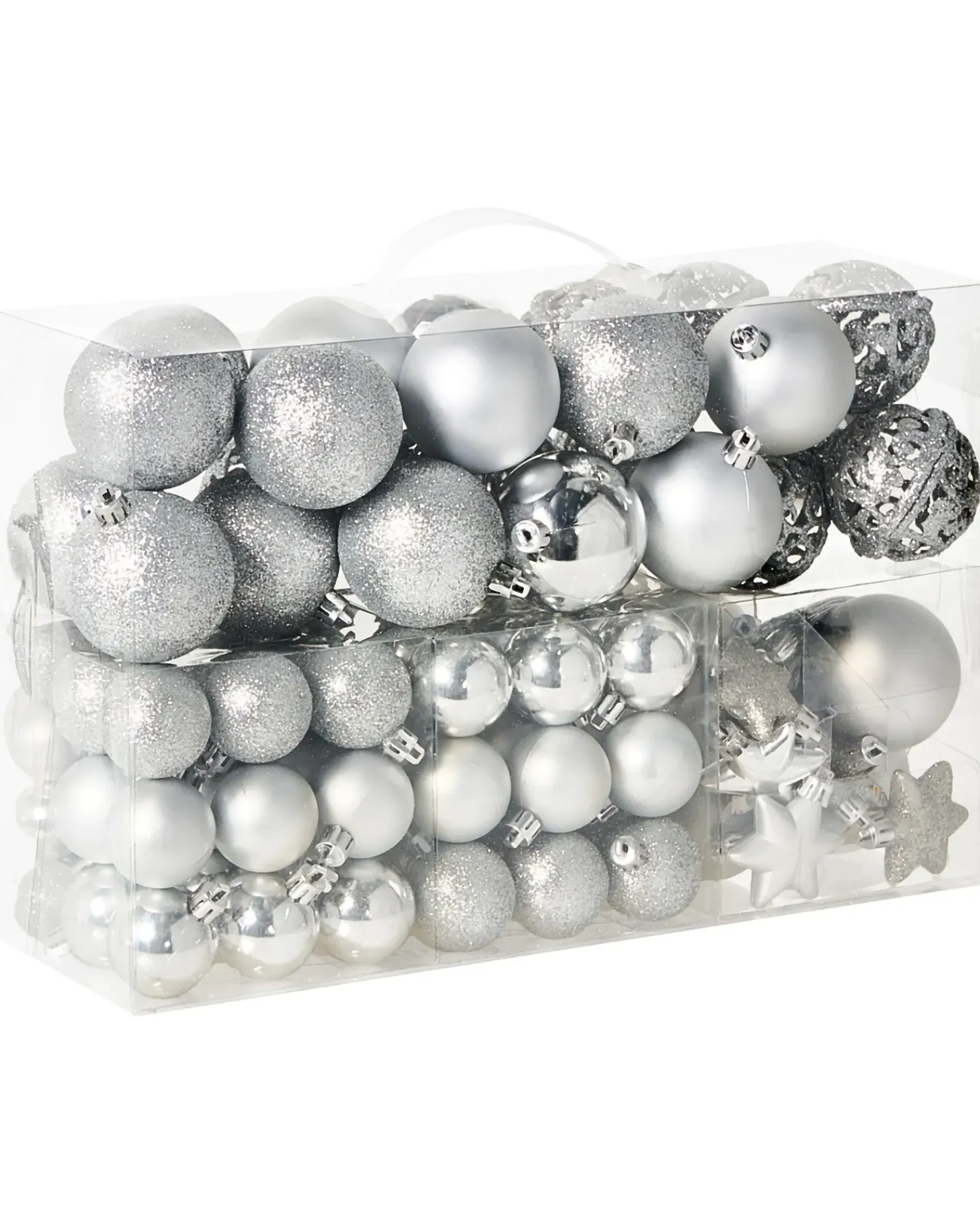 Online Beliani Set di 102 palline decorative BANDAK Argento