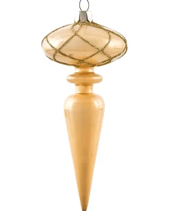 Beliani Set di 35 palline decorative BLING Vetro Oro Oro Argento Trasparente