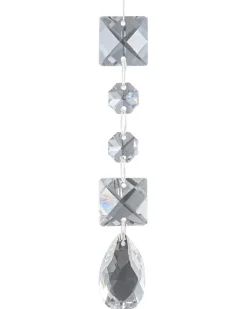 Beliani Set di 35 palline decorative BLING Vetro Oro Oro Argento Trasparente