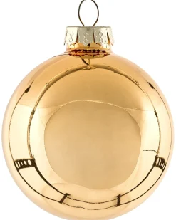 Beliani Set di 35 palline decorative BLING Vetro Oro Oro Argento Trasparente