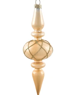 Beliani Set di 35 palline decorative BLING Vetro Oro Oro Argento Trasparente