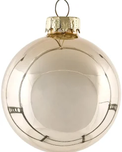 Beliani Set di 35 palline decorative BLING Vetro Oro Oro Argento Trasparente