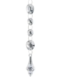 Beliani Set di 35 palline decorative BLING Vetro Oro Oro Argento Trasparente