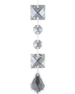 Beliani Set di 35 palline decorative BLING Vetro Oro Oro Argento Trasparente
