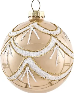 Beliani Set di 35 palline decorative BLING Vetro Oro Oro Argento Trasparente