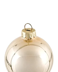 Beliani Set di 35 palline decorative BLING Vetro Oro Oro Argento Trasparente