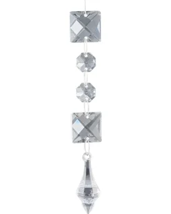 Beliani Set di 35 palline decorative BLING Vetro Oro Oro Argento Trasparente