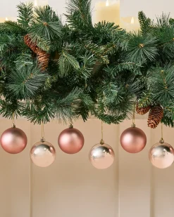 Discount Beliani Set di 36 palline decorative BYGDIN Rosa Rosa Oro