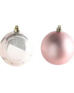 Discount Beliani Set di 36 palline decorative BYGDIN Rosa Rosa Oro