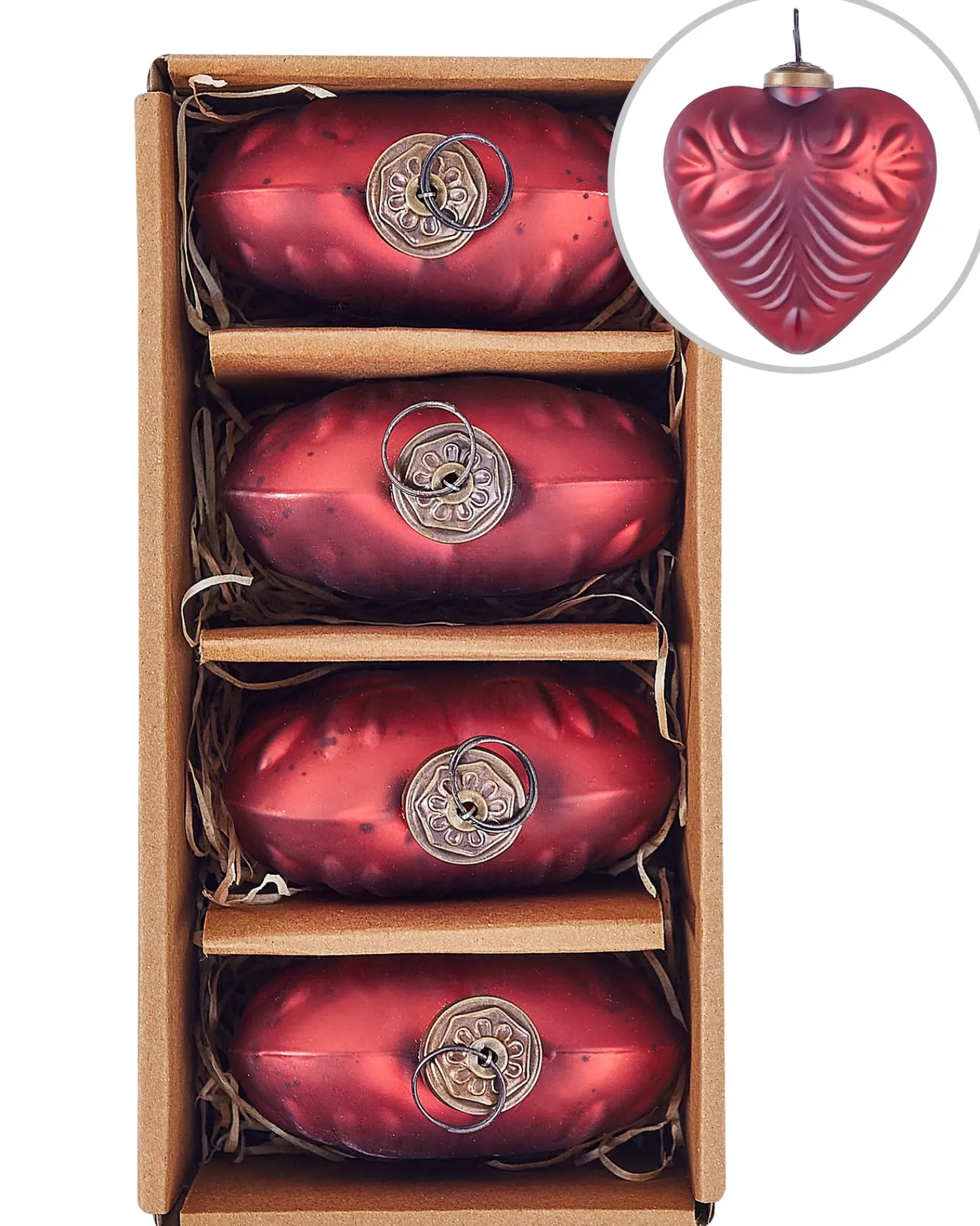 Sale Beliani FERIABLE Vetro Rosso Rosso Oro