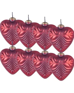 Beliani FERIABLE Vetro Rosso Rosso Oro