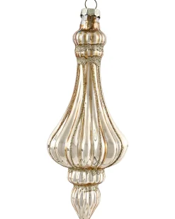 Clearance Beliani Set di 70 palline decorative FLICKER Vetro Oro Bianco Oro