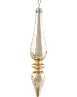 Clearance Beliani Set di 70 palline decorative FLICKER Vetro Oro Bianco Oro