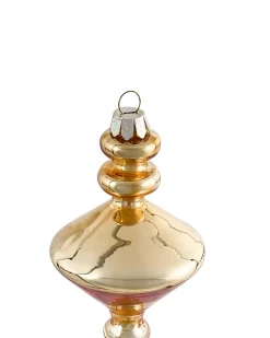 Clearance Beliani Set di 70 palline decorative FLICKER Vetro Oro Bianco Oro