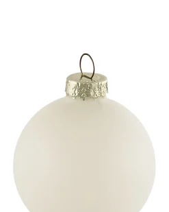 Clearance Beliani Set di 70 palline decorative FLICKER Vetro Oro Bianco Oro