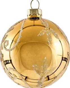 New Beliani Set di 35 palline decorative ICEDROP Vetro Blu/Oro Oro Blu