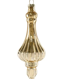 New Beliani Set di 35 palline decorative ICEDROP Vetro Blu/Oro Oro Blu