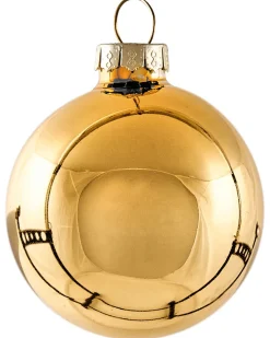 New Beliani Set di 35 palline decorative ICEDROP Vetro Blu/Oro Oro Blu