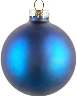 New Beliani Set di 35 palline decorative ICEDROP Vetro Blu/Oro Oro Blu