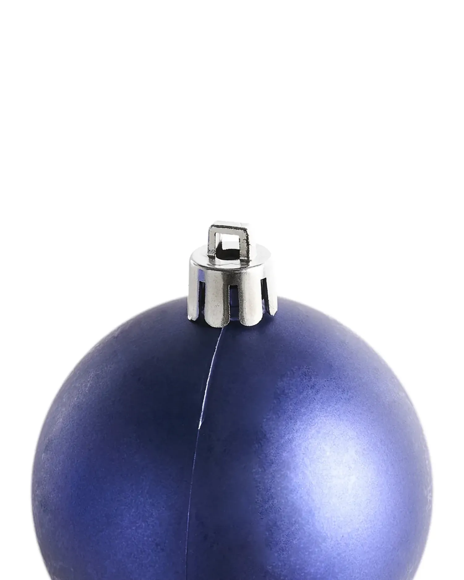 Outlet Beliani Set di 96 palline decorative PIELINEN Blu Blu Argento