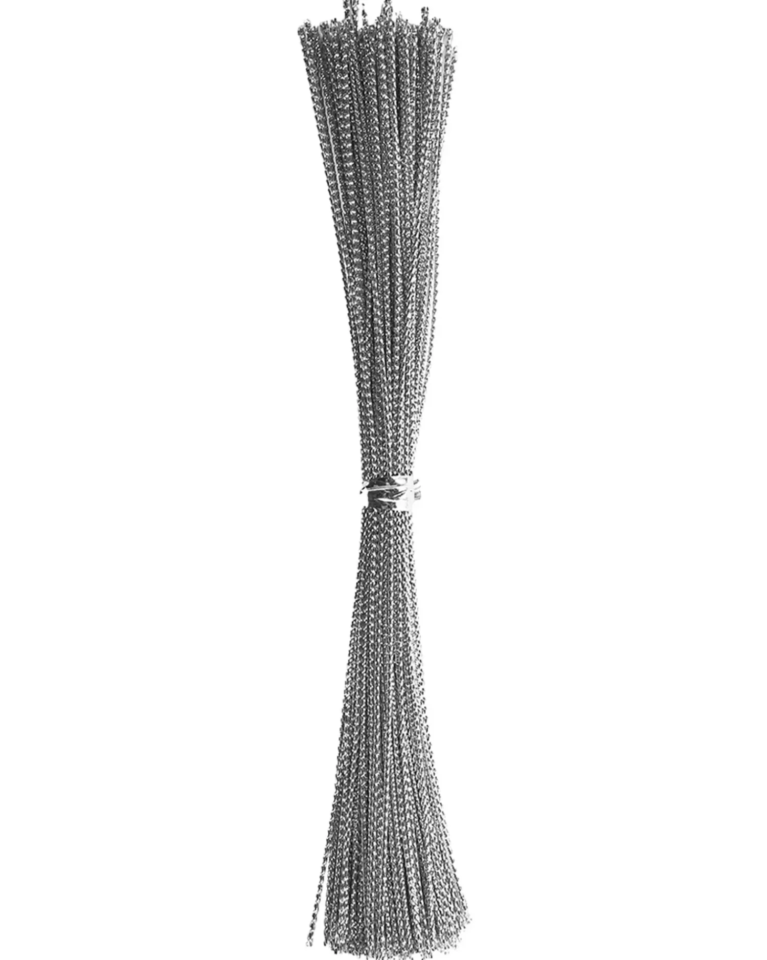 Beliani Set di 40 palline decorative SAIMAA Bianco sporco Argento Bianco