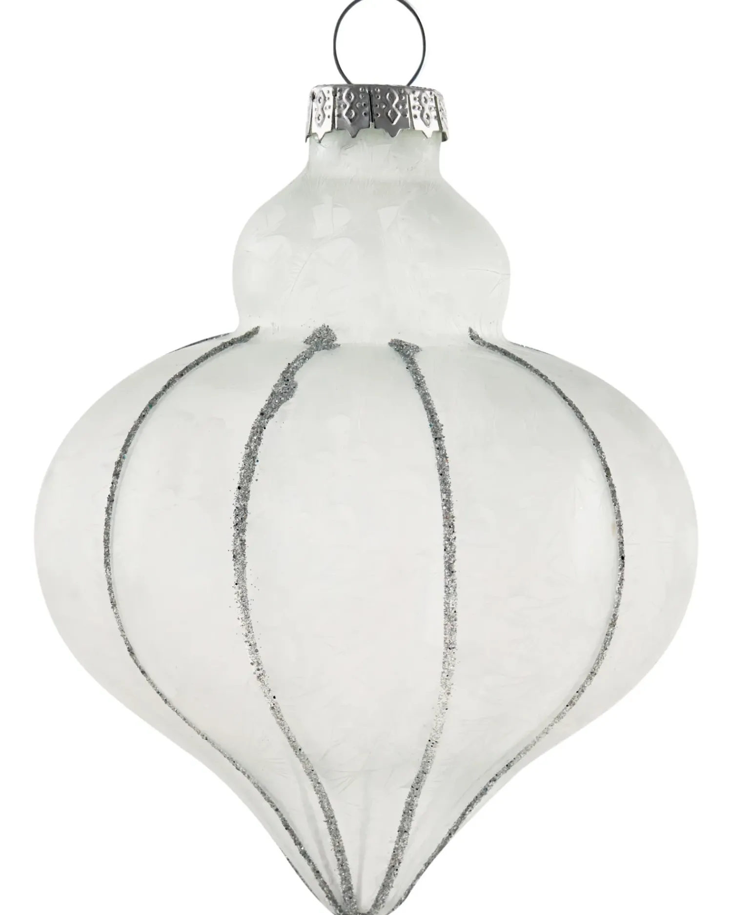 New Beliani Set di 35 palline decorative SNOWFALL Vetro Blu Argento Bianco Blu