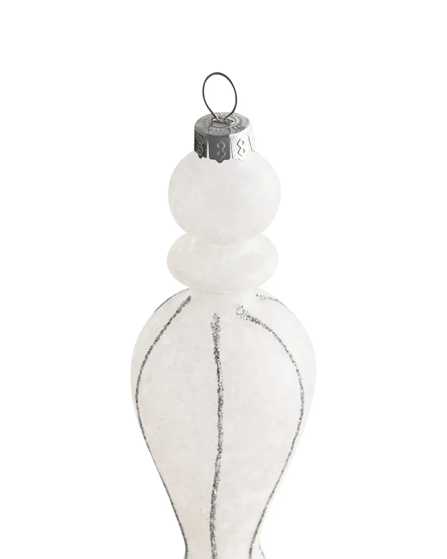 New Beliani Set di 35 palline decorative SNOWFALL Vetro Blu Argento Bianco Blu