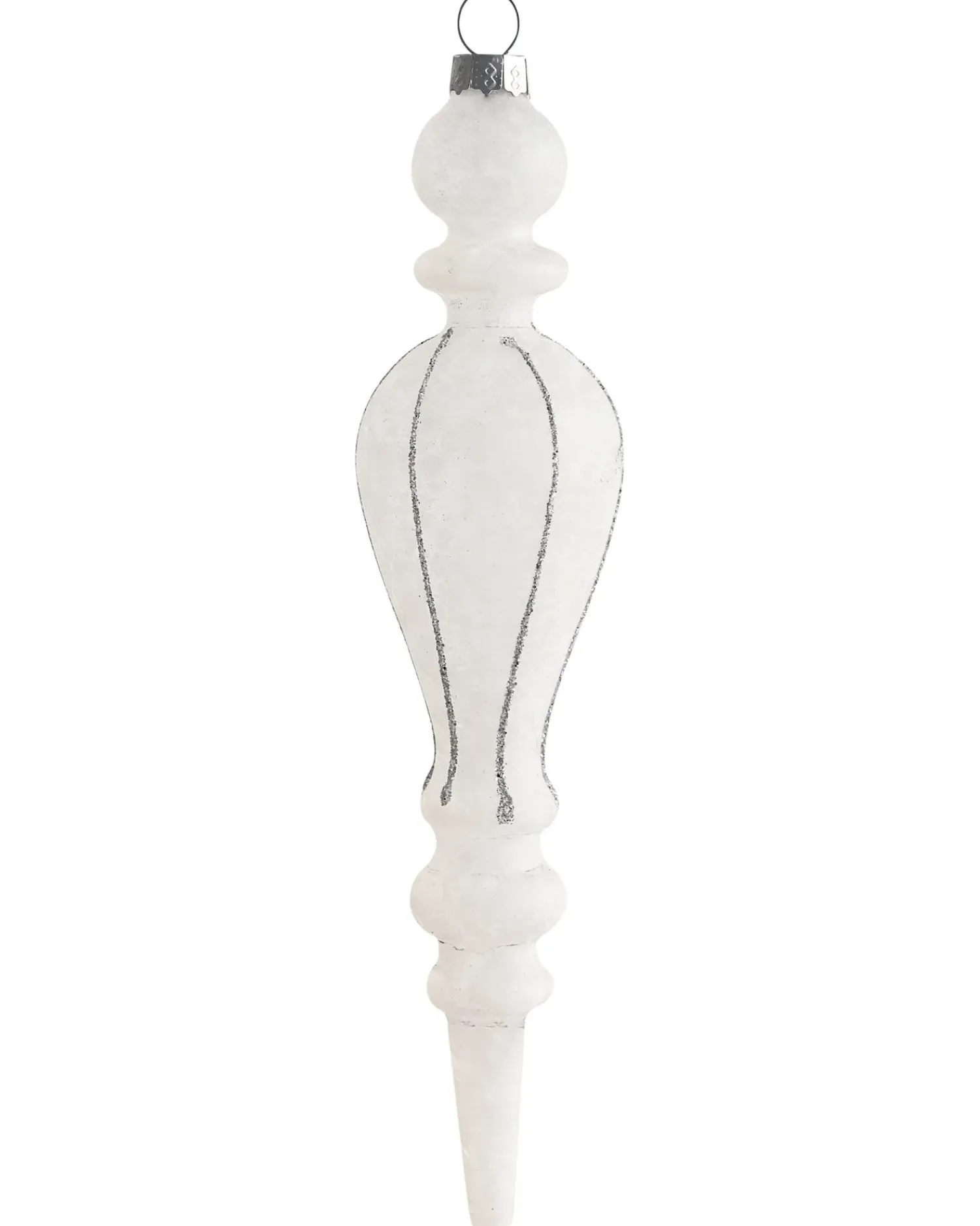 New Beliani Set di 35 palline decorative SNOWFALL Vetro Blu Argento Bianco Blu