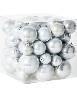 Hot Beliani Set di 60 palline decorative TINNSJA Argento