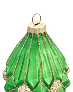 Sale Beliani Set di 70 palline decorative TWINKLE Vetro Rosso/Verde Oro Rosso Verde