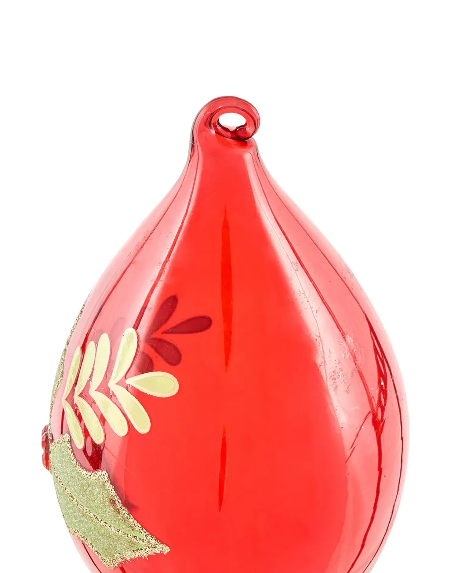 Sale Beliani Set di 70 palline decorative TWINKLE Vetro Rosso/Verde Oro Rosso Verde