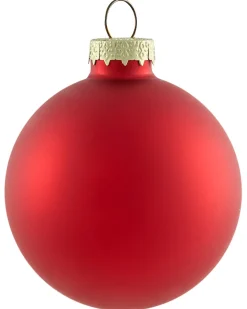 Sale Beliani Set di 70 palline decorative TWINKLE Vetro Rosso/Verde Oro Rosso Verde